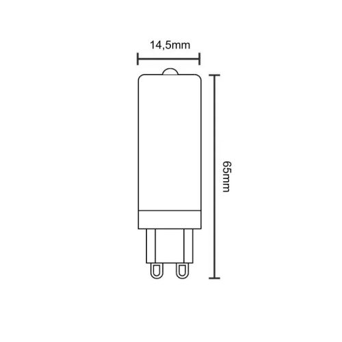LED izzó 4W - G9 / COB / 2800K - ZLS614COB