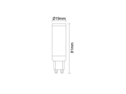 LED izzó 7,6W - G9 / SMD / 4000K - ZLS628