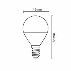 LED 5W-G45/E14/SMD/3000K-ZLS812