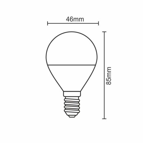 LED 5W-G45/E14/SMD/3000K-ZLS812