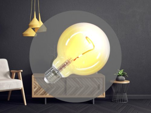 LED Filament SHAPE 4W YELLOW - G95 / E27 / 1800K - ZSF109
