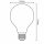 LED Filament SPIRAL 4W PINK - TRANSPARENT - G125 / E27 / 2000K - ZSF124