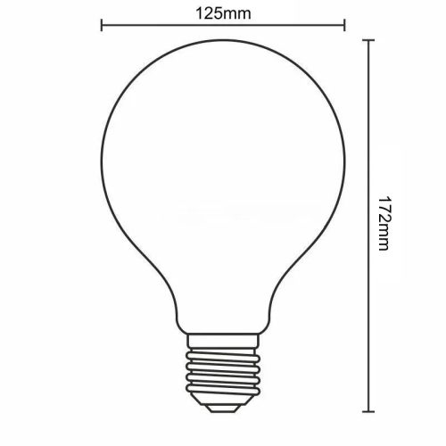 LED Filament SPIRAL 4W PINK - TRANSPARENT - G125 / E27 / 2000K - ZSF124