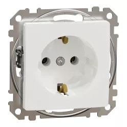   Schneider SEDNA 2p+f csatlakozóaljzat, csavaros bekötés, 16A, fehér
