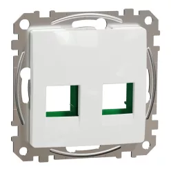 Schneider SEDNA 2xRJ45 adapter, SYSTIMAX betétekhez, fehér
