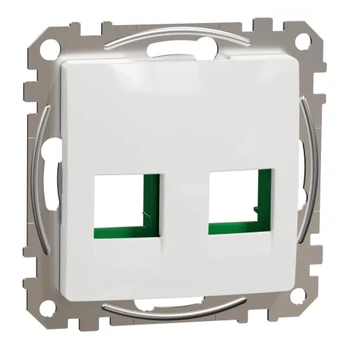 Schneider SEDNA 2xRJ45 adapter, SYSTIMAX betétekhez, fehér