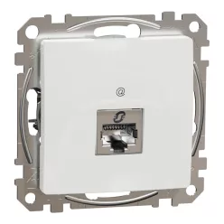 Schneider SEDNA 1xRJ45 Cat6 STP aljzat, fehér