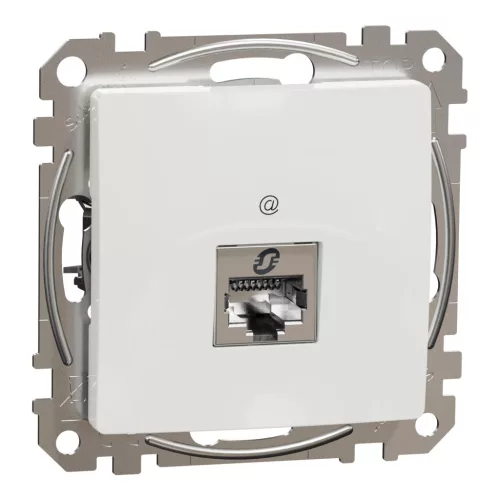 Schneider SEDNA 1xRJ45 Cat6 STP aljzat, fehér
