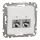 Schneider SEDNA 2xRJ45 Cat6 STP aljzat, fehér