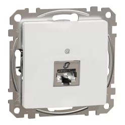 Schneider SEDNA 1xRJ45 Cat6A STP aljzat, fehér