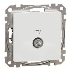 Schneider SEDNA TV aljzat, végzáró, 4 dB, fehér