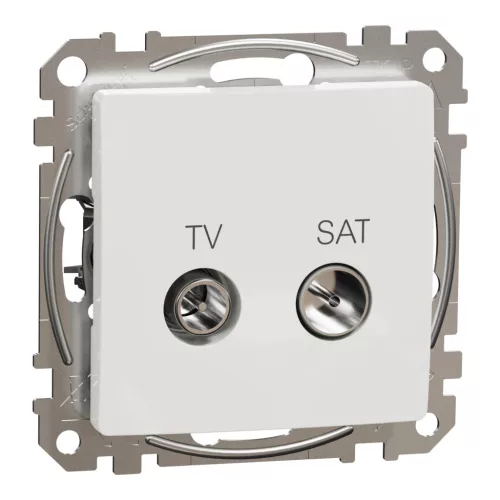 Schneider SEDNA TV/SAT aljzat, végzáró, 4 dB, fehér