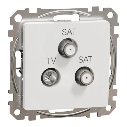 Schneider SEDNA TV/SAT/SAT aljzat, végzáró, 4 dB, fehér