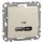 Schneider SEDNA Dupla USB töltő, A+C, 21W, bézs