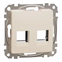 Schneider SEDNA 2xRJ45 adapter, RDM betétekhez, bézs