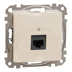 Schneider SEDNA 1xRJ45 Cat6 UTP aljzat, bézs