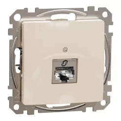 Schneider SEDNA 1xRJ45 Cat6 STP aljzat, bézs