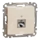 Schneider SEDNA 1xRJ45 Cat6 STP aljzat, bézs