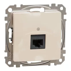 Schneider SEDNA 1xRJ45 Cat6A UTP aljzat, bézs