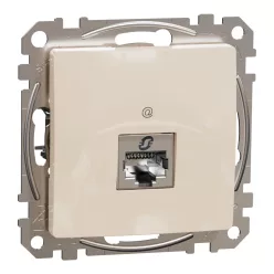 Schneider SEDNA 1xRJ45 Cat6A STP aljzat, bézs