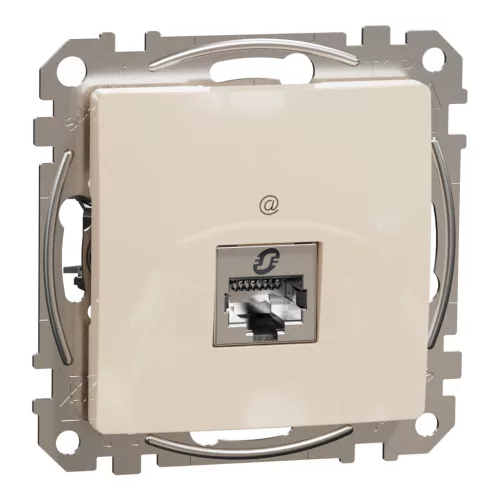 Schneider SEDNA 1xRJ45 Cat6A STP aljzat, bézs