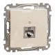 Schneider SEDNA 1xRJ45 Cat6A STP aljzat, bézs