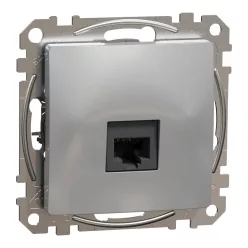 Schneider SEDNA 1xRJ45 Cat6 UTP aljzat, alumínium