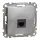 Schneider SEDNA 1xRJ45 Cat6 UTP aljzat, alumínium