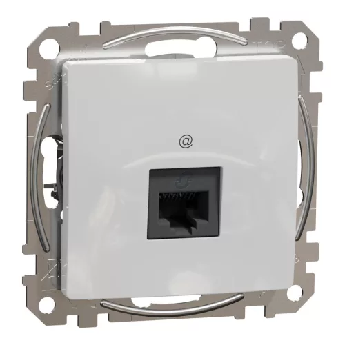 Schneider SEDNA 1xRJ45 Cat6A UTP aljzat, alumínium