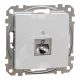 Schneider SEDNA 1xRJ45 Cat6A STP aljzat, alumínium