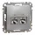 Schneider SEDNA 2xRJ45 Cat6A STP aljzat, alumínium