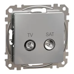 Schneider SEDNA TV/SAT aljzat, végzáró, 4 dB, alumínium
