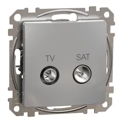 Schneider SEDNA TV/SAT aljzat, átmenő, 7 dB, alumínium