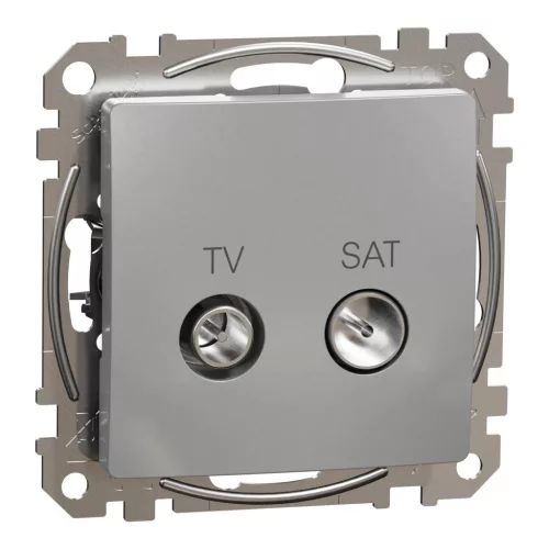 Schneider SEDNA TV/SAT aljzat, átmenő, 7 dB, alumínium