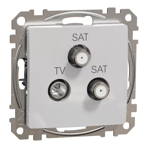 Schneider SEDNA TV/SAT/SAT aljzat, végzáró, 4 dB, alumínium