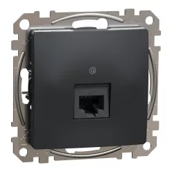Schneider SEDNA 1xRJ45 Cat5e UTP aljzat, antracit