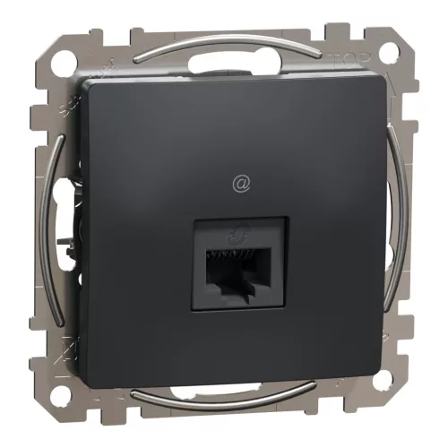 Schneider SEDNA 1xRJ45 Cat5e UTP aljzat, antracit