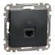 Schneider SEDNA 1xRJ45 Cat5e UTP aljzat, antracit