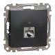 Schneider SEDNA 1xRJ45 Cat6 STP aljzat, antracit