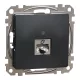 Schneider SEDNA 1xRJ45 Cat6A STP aljzat, antracit