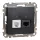 Schneider SEDNA RJ11/RJ45 Cat6 UTP kombinált aljzat, antracit