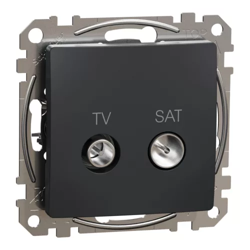 Schneider SEDNA TV/SAT aljzat, végzáró, 4 dB, antracit