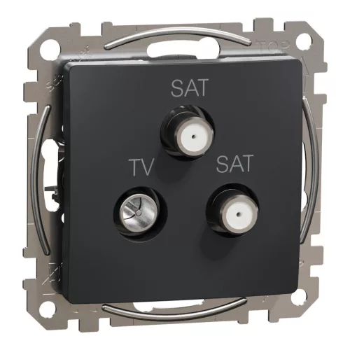 Schneider SEDNA TV/SAT/SAT aljzat, végzáró, 4 dB, antracit