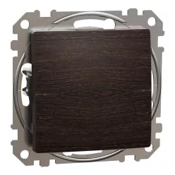   Schneider SEDNA egypólusú kapcsoló, rugós bekötés, 10AX, (101), wenge