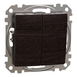   Schneider SEDNA csillárkapcsoló, rugós bekötés, 10AX, (105), wenge