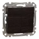 Schneider SEDNA csillárkapcsoló, rugós bekötés, 10AX, (105), wenge