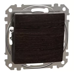   Schneider SEDNA váltókapcsoló, rugós bekötés, 10AX, (106), wenge