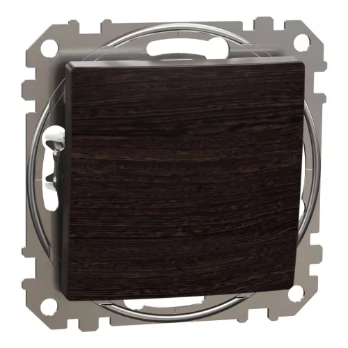 Schneider SEDNA váltókapcsoló, rugós bekötés, 10AX, (106), wenge