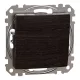 Schneider SEDNA váltókapcsoló, rugós bekötés, 10AX, (106), wenge