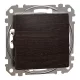 Schneider SEDNA egypólusú nyomó, rugós bekötés, 10A, (101N), wenge